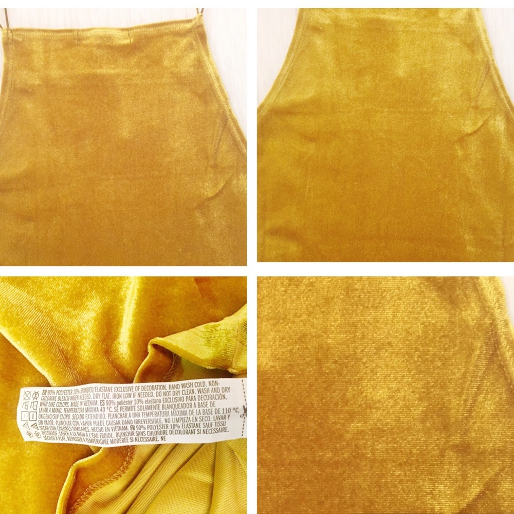 NWT Citron Velvet High Neck Dress - Picture 8 of 8
